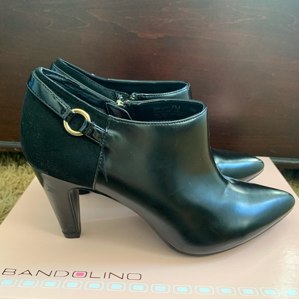 Bandolino Black Heeled Booties